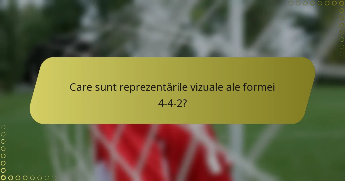 Care sunt reprezentările vizuale ale formei 4-4-2?